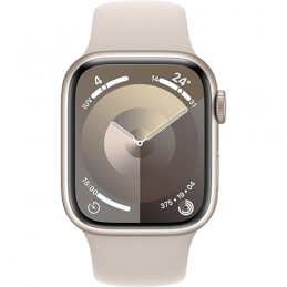 Apple Watch Series 9 GPS 41mm Starlight Aluminium Case Sport Band S/M - Starlight EU
