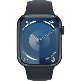 Apple Watch Series 9 GPS 45mm Midnight Aluminium Case Sport Band S/M - Midnight EU