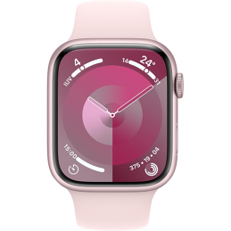 Apple Watch Series 9 GPS 45mm Pink Aluminium Case Sport Band S/M - Light Pink EU