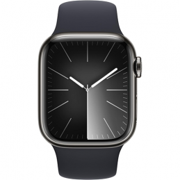 Apple Watch Series 9 GPS + Cellular 41mm Graphite Stainless Steel Sport Band M/L - Midnight EU