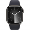 Apple Watch Series 9 GPS + Cellular 41mm Graphite Stainless Steel Sport Band M/L - Midnight EU