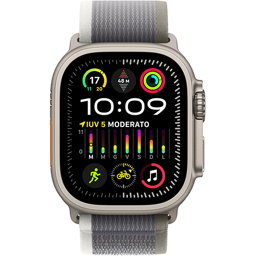 Apple Watch Ultra 2 GPS+Cellular 49mm Titanium Case Trail Loop S/M - Green/Gray  - Zdjęcie 1 z 1