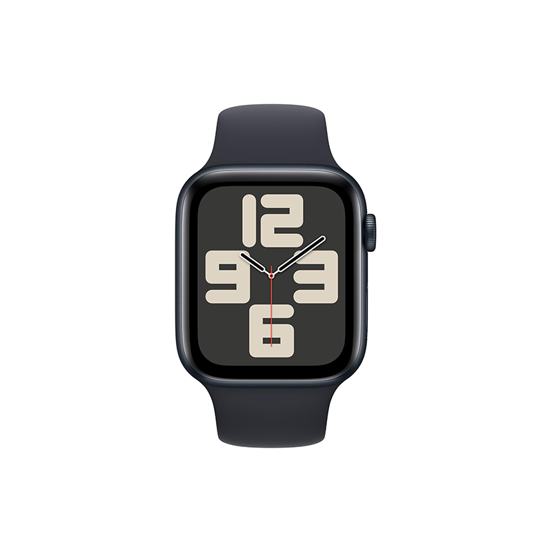 Apple Watch SE (2023) GPS 44mm Midnight Aluminium Case Sport Band S/M - Midnight EU