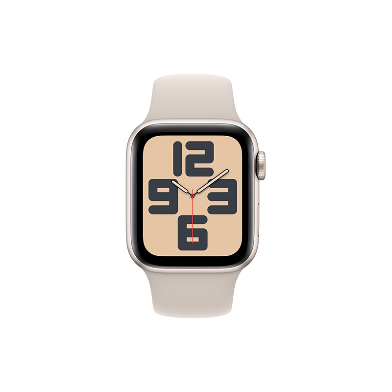 Apple Watch SE (2023) GPS 40mm Starlight Aluminium Case Sport Band M/L - Starlight EU