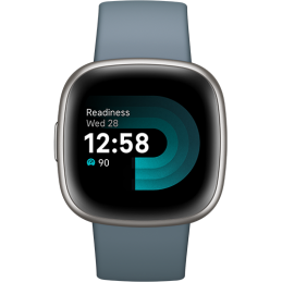Google Fitbit Versa 4 - Waterfall Blue/Platinum Aluminum EU