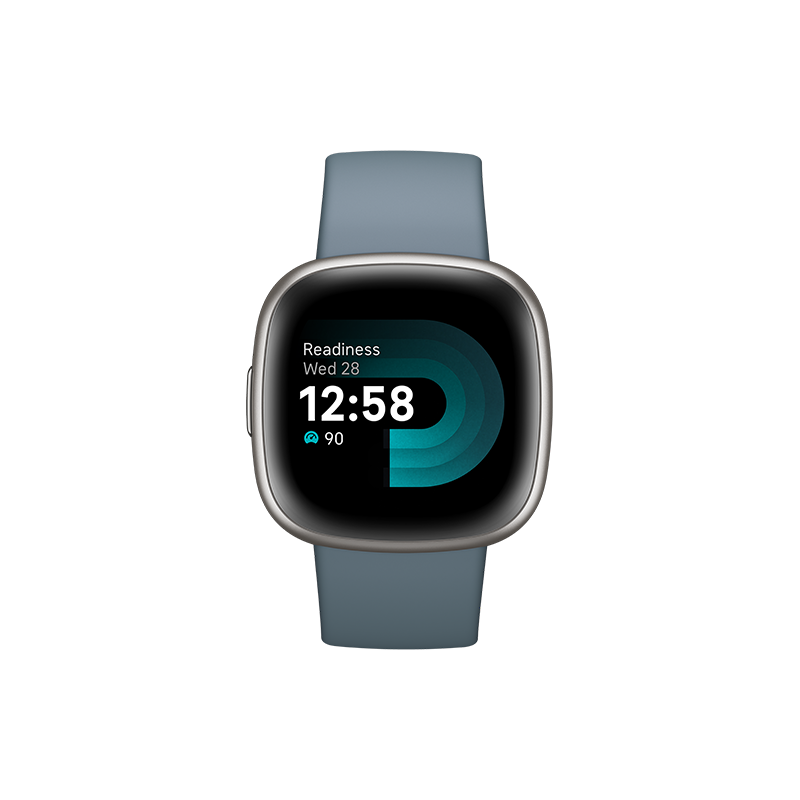 Google Fitbit Versa 4 - Waterfall Blue/Platinum Aluminum EU Google Fitbit Versa 4 - Waterfall Blue/Platinum Aluminum EU