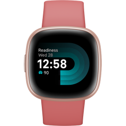 Google Fitbit Versa 4 - Pink Sand/Copper Rose Aluminum EU