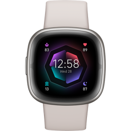 Google Fitbit Sense 2 - Lunar White/Platinum Aluminum EU