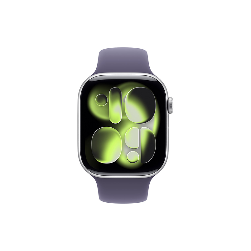 Apple Watch Series 11 GPS 46mm Silver Aluminum Case Sport Band M/L - Purple Fog EU