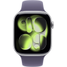 Apple Watch Series 11 GPS 46mm Silver Aluminum Case Sport Band M/L - Purple Fog EU
