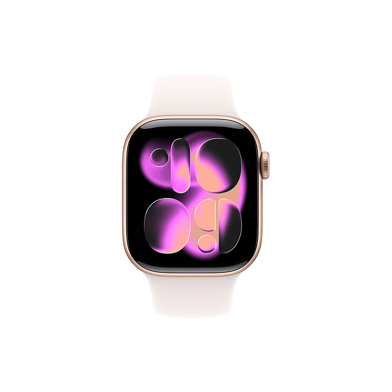 Apple Watch Series 11 GPS 42mm Rose Gold Aluminum Case Sport Band M/L - Light Blush EU