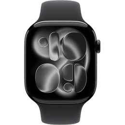 Apple Watch Series 11 GPS 46mm Jet Black Aluminum Case Sport Band M/L - Black EU