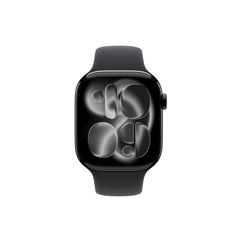 Apple Watch Series 11 GPS 46mm Jet Black Aluminum Case Sport Band M/L - Black EU