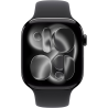 Apple Watch Series 11 GPS 46mm Jet Black Aluminum Case Sport Band M/L - Black EU