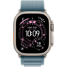Apple Watch Ultra 3 (2025) 5G 49mm Natural Titanium Case Alpine Loop L - Light Blue EU