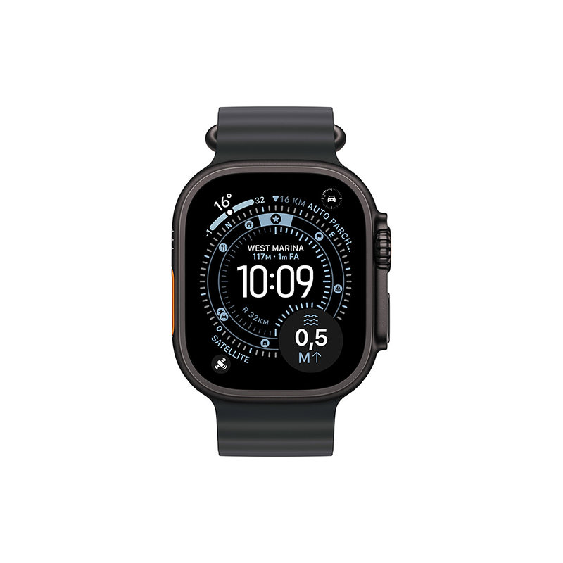 Apple Watch Ultra 3 (2025) 5G 49mm Black Titanium Case Ocean Band - Black EU