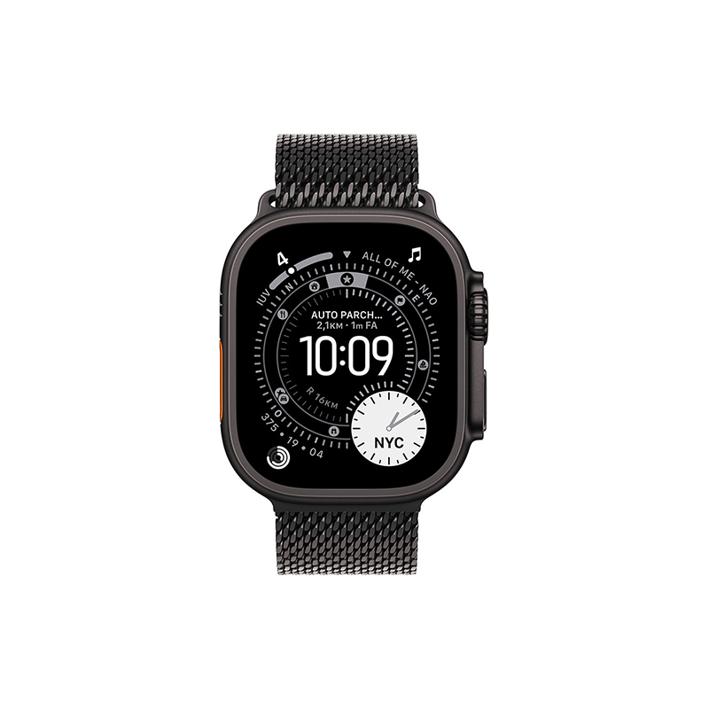 Apple Watch Ultra 3 (2025) 5G 49mm Black Titanium Case Milanese Loop S - Black EU
