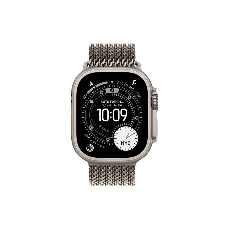 Apple Watch Ultra 3 (2025) 5G 49mm Natural Titanium Case Milanese Loop L - Natural EU