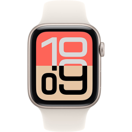 Apple Watch SE 3 (2025) GPS 44mm Starlight Aluminum Case Sport Band S/M - Starlight EU