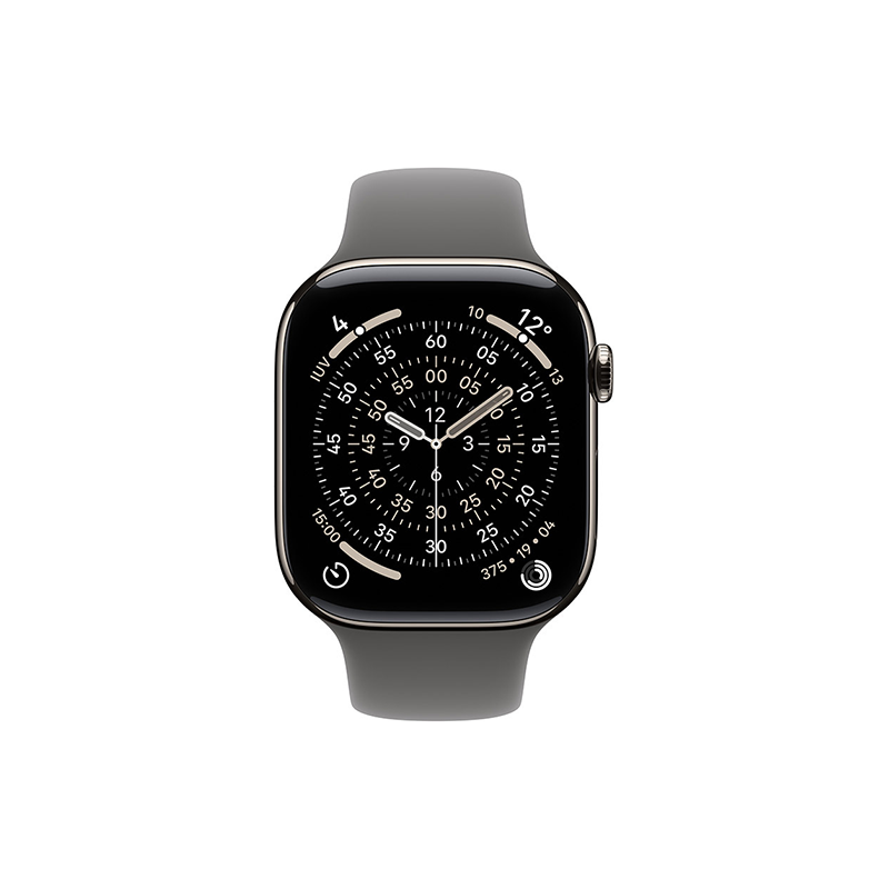 Apple Watch Series 11 GPS+Cellular 42mm Natural Tit. Case SB M/L - Stone Gray EU