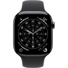 Apple Watch Series 11 GPS+Cellular 42mm Slate Tit. Case SB S/M - Black EU