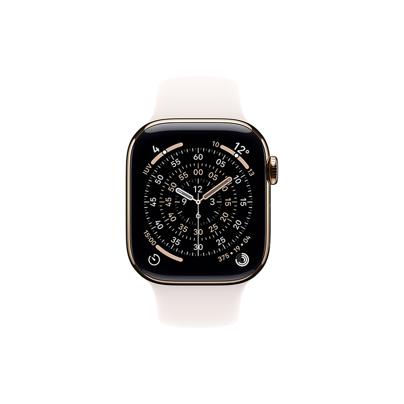Apple Watch Series 11 GPS+Cellular 46mm Gold Tit. Case SB S/M - Light Blush EU