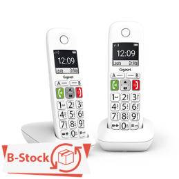 Gigaset E290 DUO Cordless (L36852-H2901-D202) - White EU - Confezione Aperta