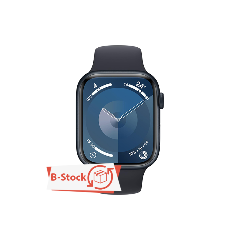 Apple Watch Series 9 GPS+Cellular 45mm Mid. Al Case SB M/L Midnight EU - Aperto