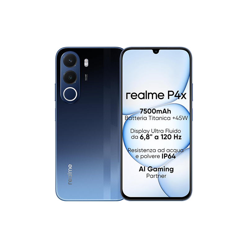 Realme P4x 4G Dual SIM 4GB RAM 128GB - Phantom Blue EU