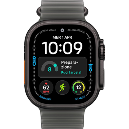 Apple Watch Ultra 4 (2026) 5G 49mm Black Tit. Case Ocean Band - Translucent Black EU