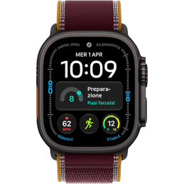 Apple Watch Ultra 4 (2026) 5G 49mm Black Tit. Case Trail Loop M/L - Burgundy EU