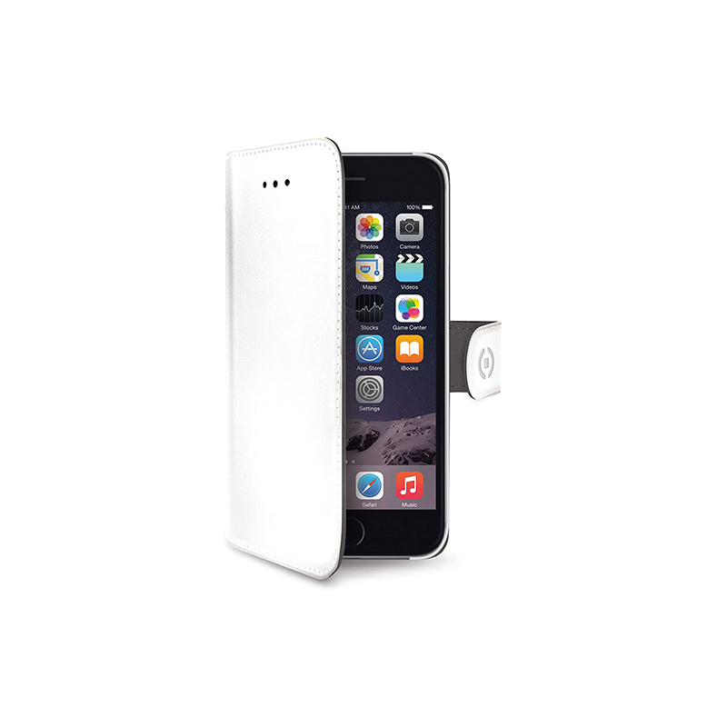 Celly Wally Custodia a Portafoglio Per iPhone 6/6S Bianco