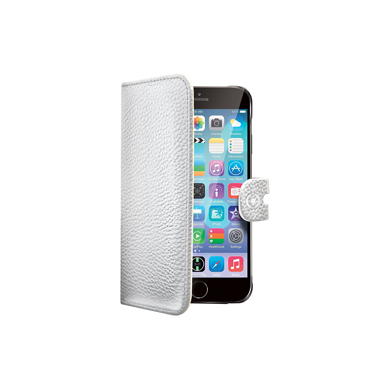 Celly Ambo Custodia a Portafoglio Per iPhone 6/6S Bianco