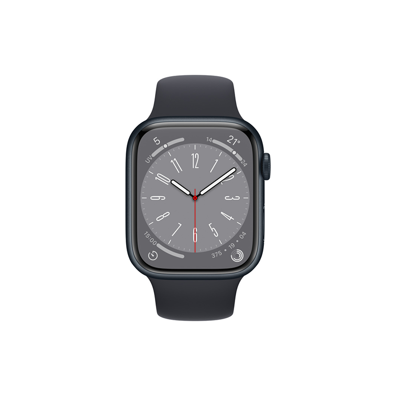 Apple Watch Series 8 GPS 45mm Midnight Aluminium Case Sport Band - Midnight EU