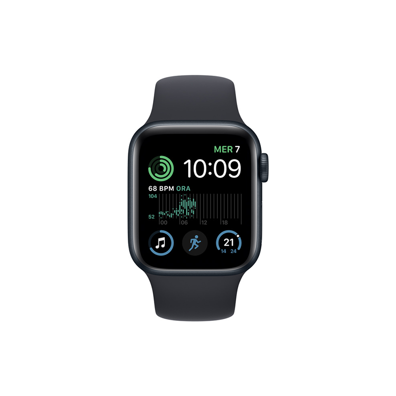 Apple Watch SE (2022) GPS 40mm Midnight Aluminium Case Sport Band - Midnight EU