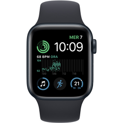 Apple Watch SE (2022) GPS 44mm Midnight Aluminium Case Sport Band - Midnight EU